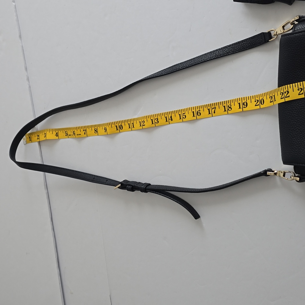 Kate Spade Orchard Street Penelope Pebbled Leather Crossbody Tassel Bag Black - Picture 13 of 16